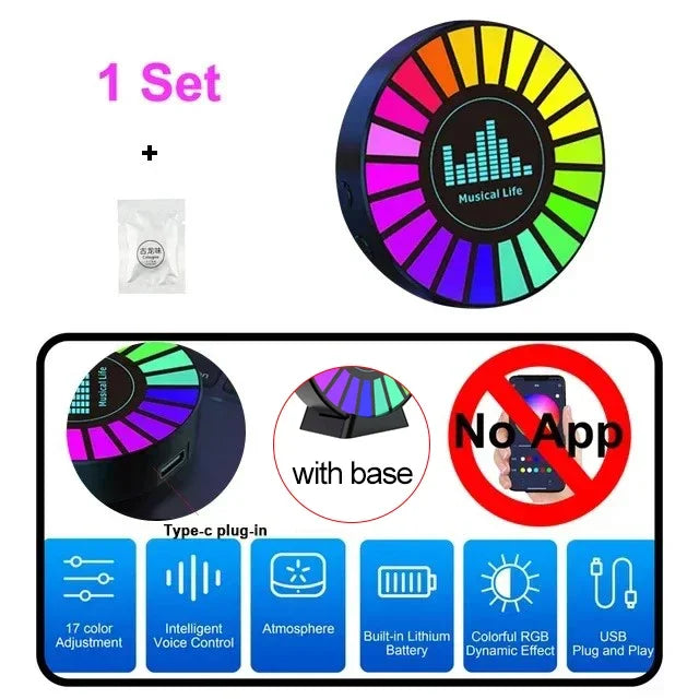 LumiBreeze™ Auto – RGB LED Car Freshener with Bluetooth Music Sync