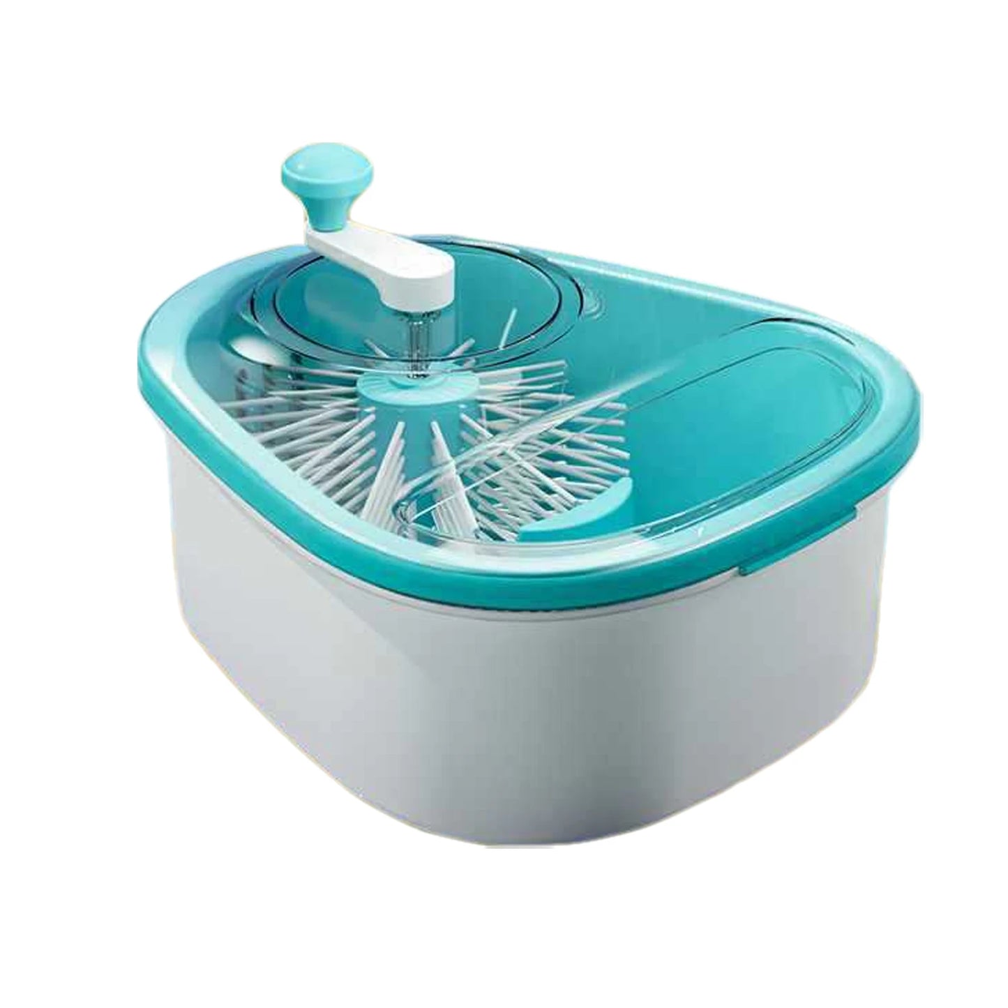 FreshFlow™ Manual Fruit & Veggie Cleaner – Durable ABS Hand Cranked Kitchen Washer
