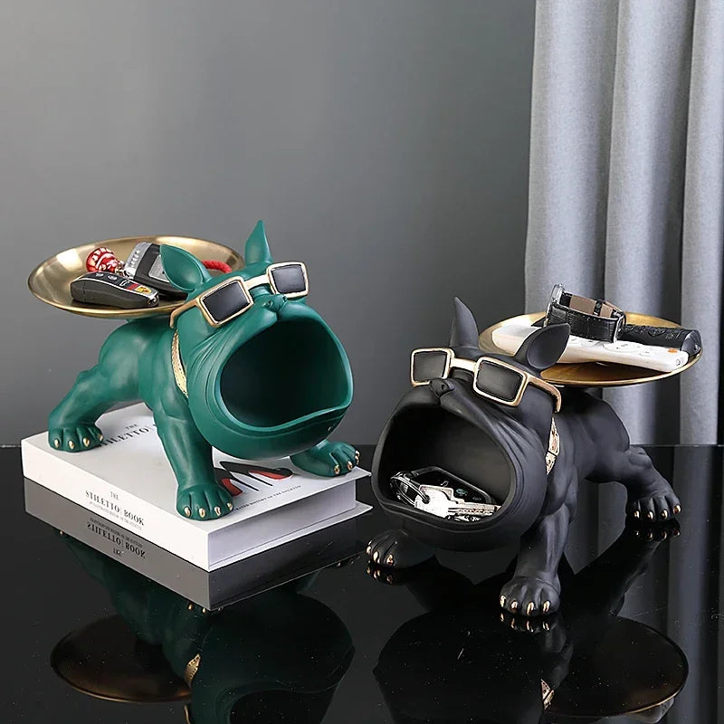 Bulldecor™ – Resin Bulldog Statue with Hidden Storage Compartment
