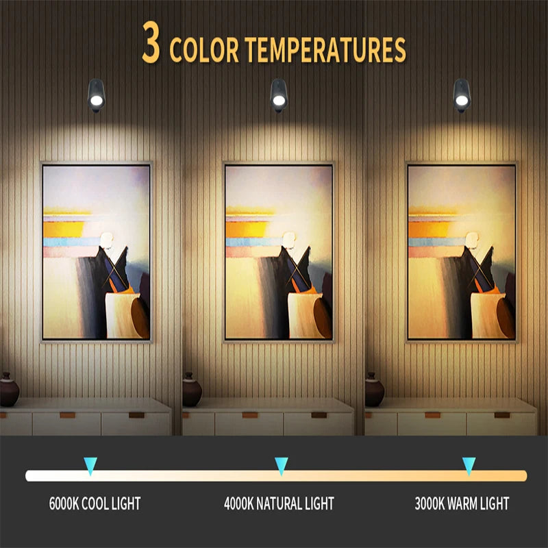 NoirGlow™ 360 – Rotatable LED Wall Lamp with Touch & USB