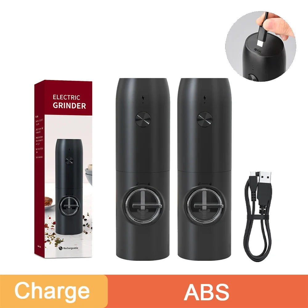 MillSense™ Elite – Automatic Salt & Pepper Grinders with Charging Dock