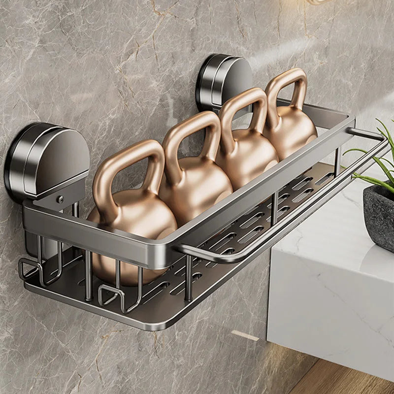 StickSmart™ Shower & Kitchen Shelf – No Drill Mount Organizer
