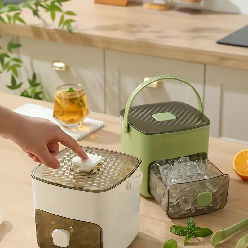 Molde para 48 hielos FrostForge: bandeja de cubitos de hielo de doble capa para artículos esenciales de cocina y bar