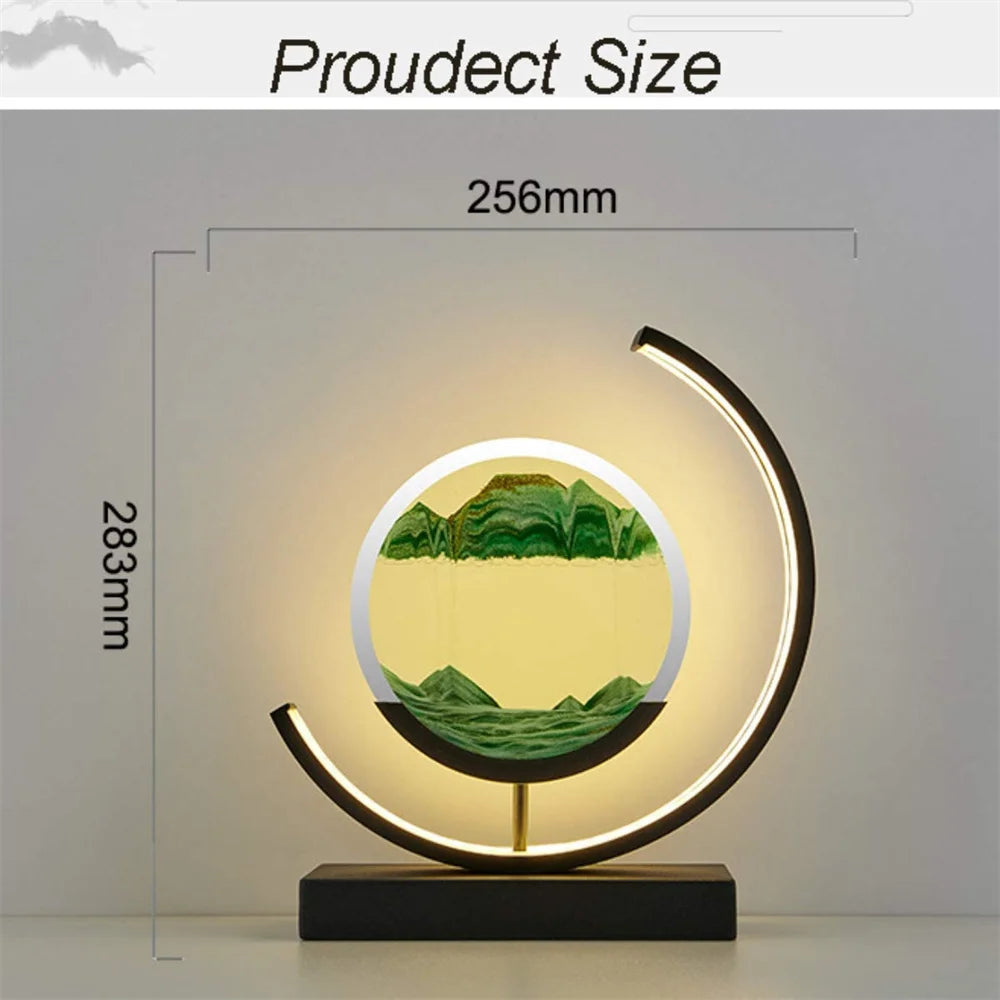 GlowTimer™ Custom – 2024 LED Sand Clock 3D Light Display