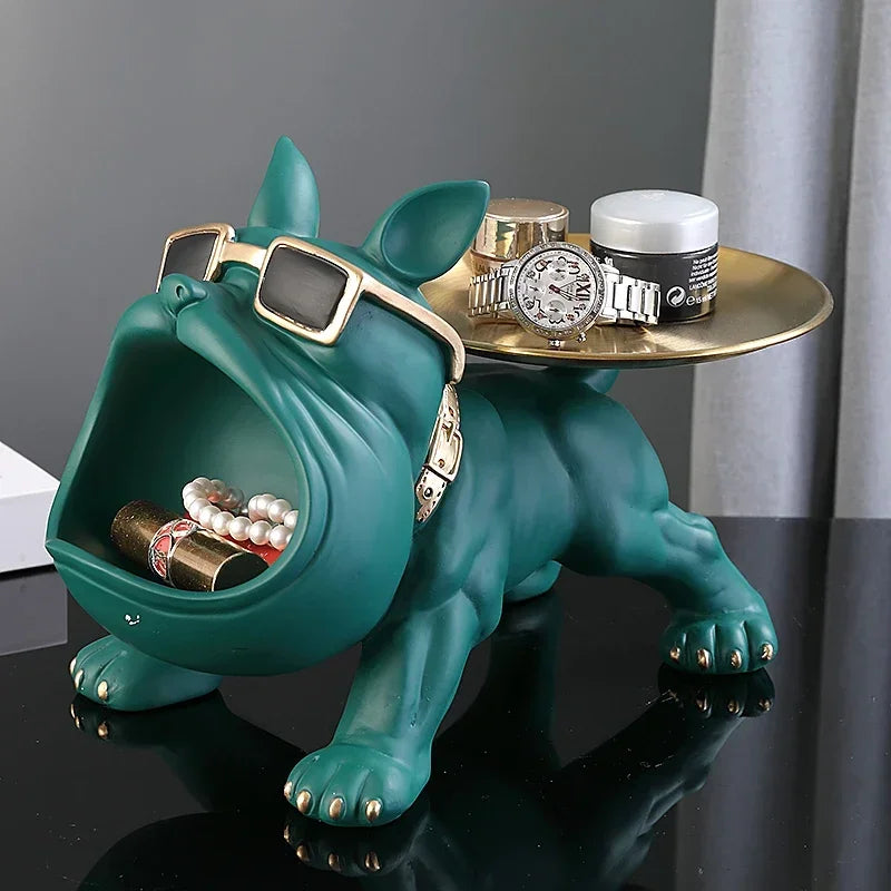 Bulldecor™ – Resin Bulldog Statue with Hidden Storage Compartment