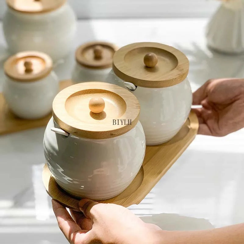 ChefJar Max™ – 600ml Ceramic Spice Container for Kitchen