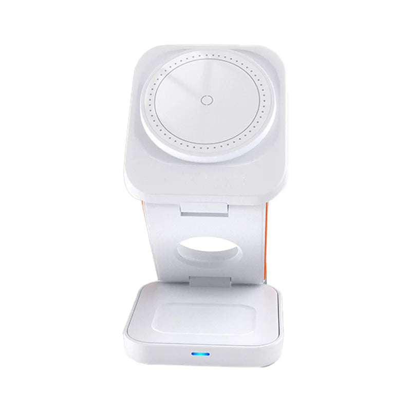 PowerFold™ Station – Magnetic 3-in-1 Wireless Charger for iPhone & Apple Watch
