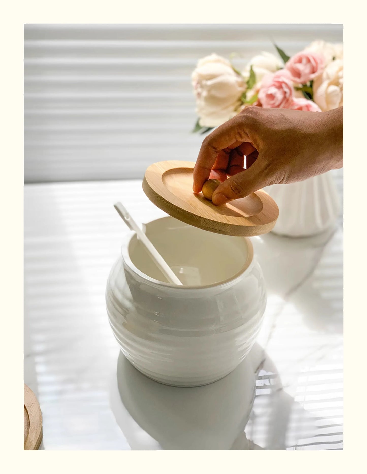 ChefJar Max™ – 600ml Ceramic Spice Container for Kitchen