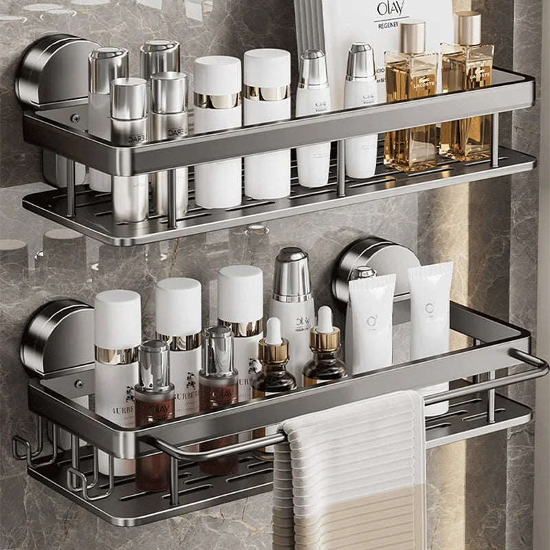StickSmart™ Shower & Kitchen Shelf – No Drill Mount Organizer