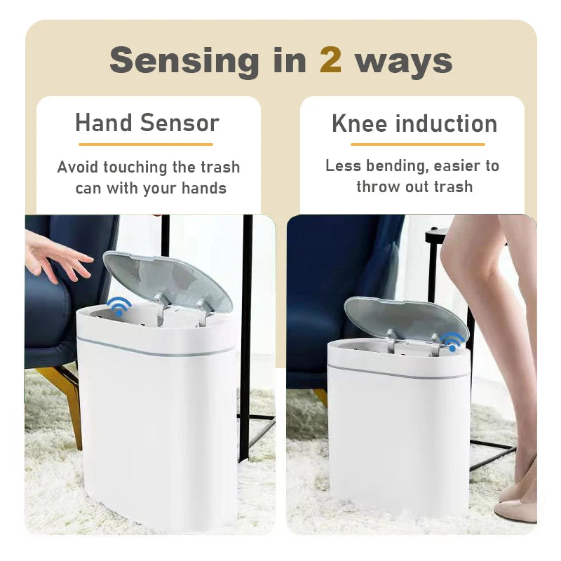 NeatSense AutoBin™ – Waterproof Sensor Wastebasket (7L/9L)