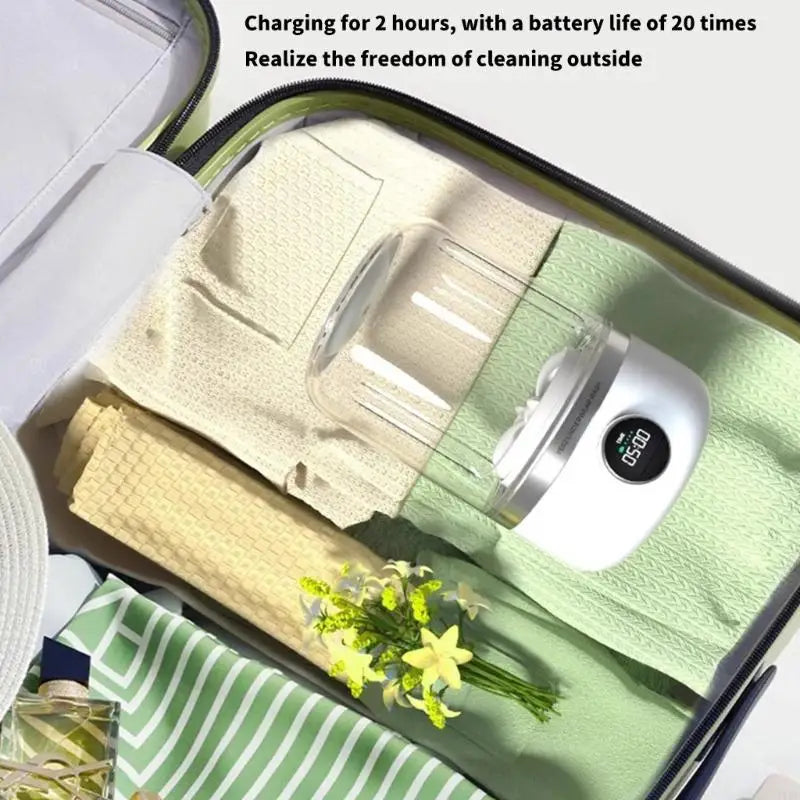 MiniWash Go™ – Portable Rechargeable Washer for Baby Clothes & Delicates