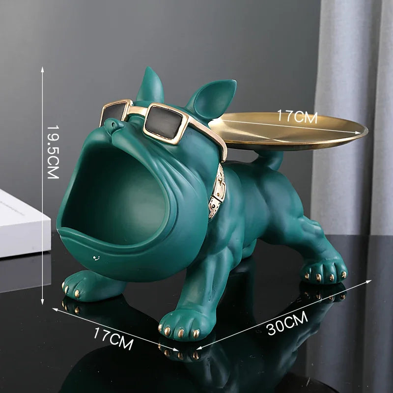 Bulldecor – Resin Bulldog Statue with Hidden Storage Compartment