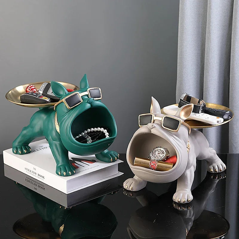 Bulldecor™ – Resin Bulldog Statue with Hidden Storage Compartment