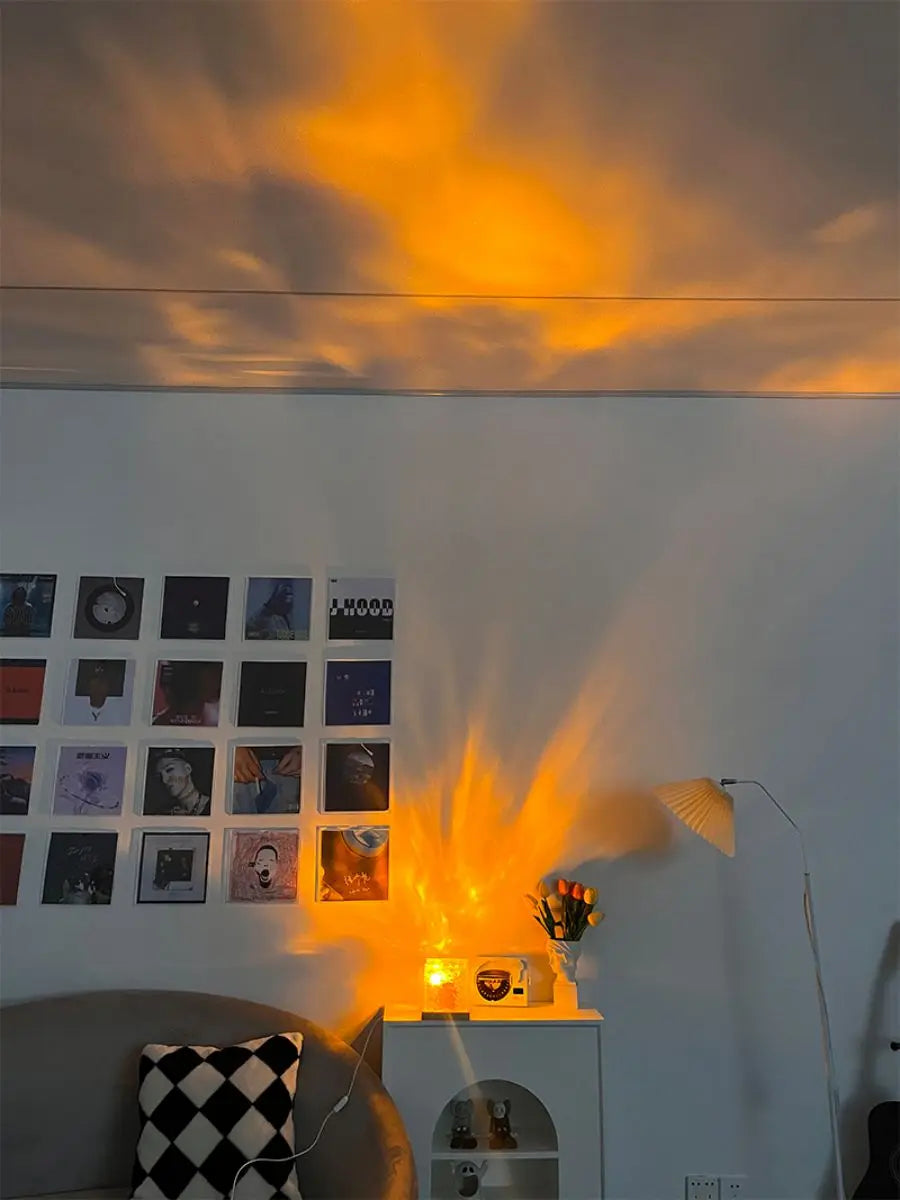 Dynamic Crystal Lamp – Relaxing Ripple Light for Bedroom