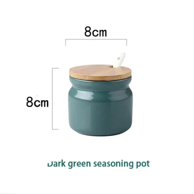 TasteCraft™ Ceramic Set – Complete Kitchen Spice & Oil Organizer