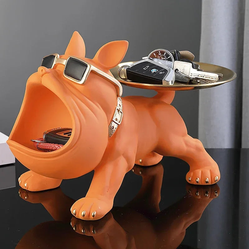 Bulldecor™ – Resin Bulldog Statue with Hidden Storage Compartment
