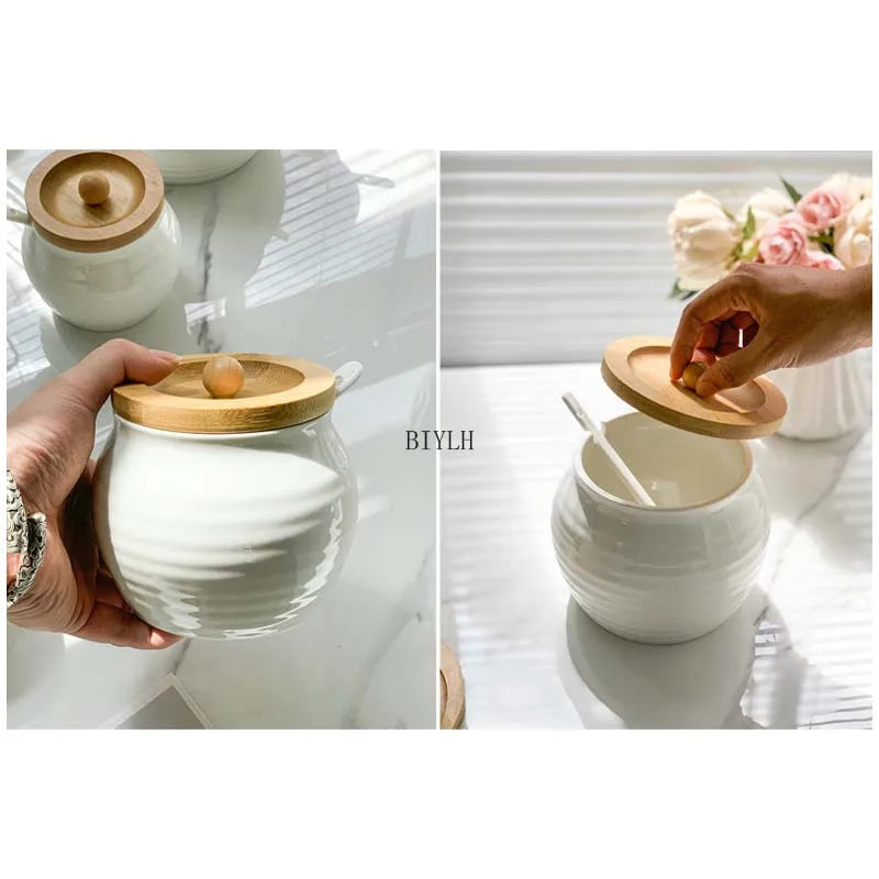 ChefJar Max™ – 600ml Ceramic Spice Container for Kitchen