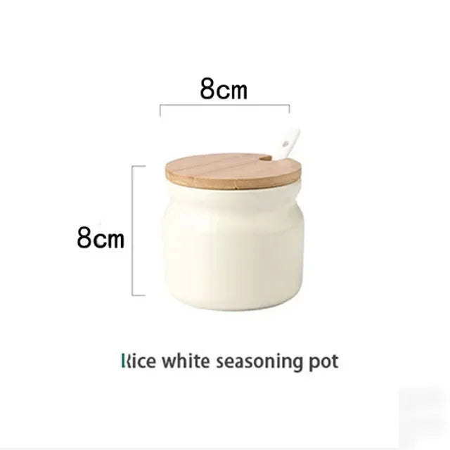 TasteCraft™ Ceramic Set – Complete Kitchen Spice & Oil Organizer