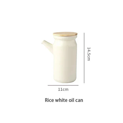TasteCraft™ Ceramic Set – Complete Kitchen Spice & Oil Organizer