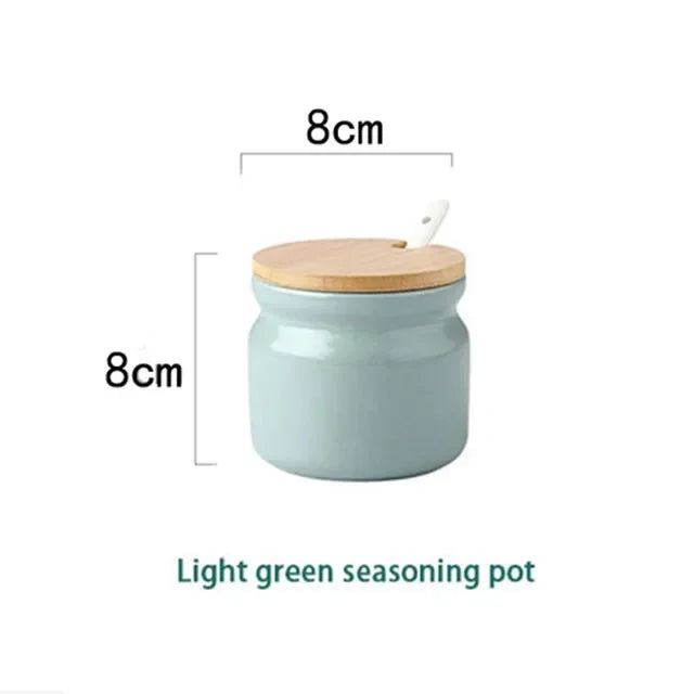 TasteCraft™ Ceramic Set – Complete Kitchen Spice & Oil Organizer