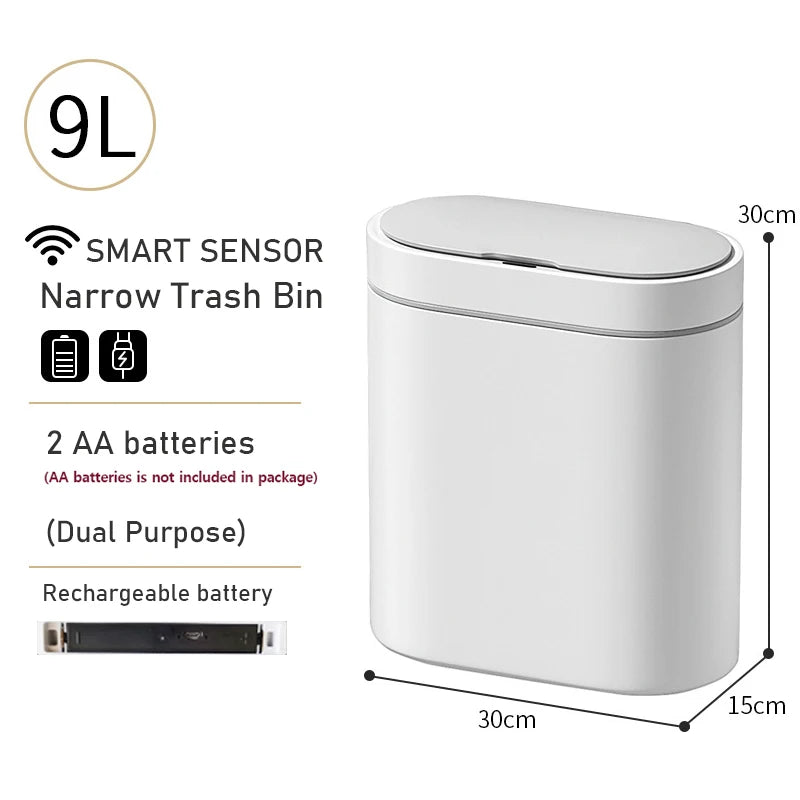 NeatSense AutoBin™ – Waterproof Sensor Wastebasket (7L/9L)