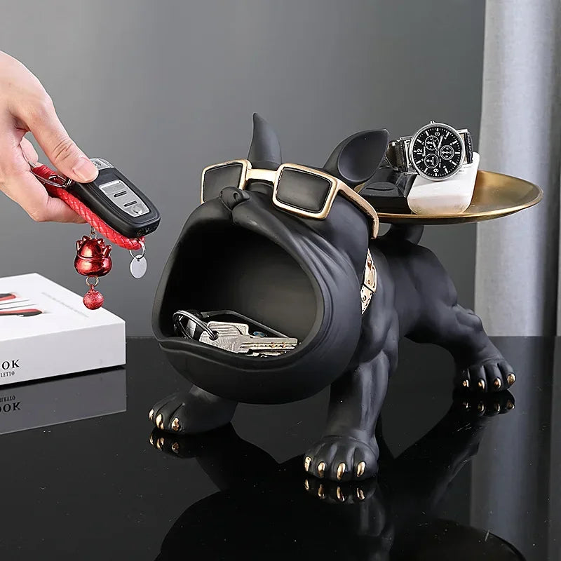 Bulldecor™ – Resin Bulldog Statue with Hidden Storage Compartment