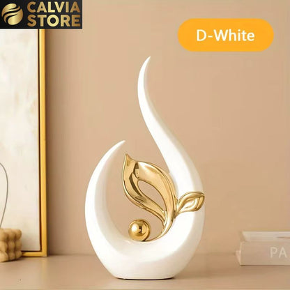 Nordic Ceramic Figurine Modern Living Room Decor