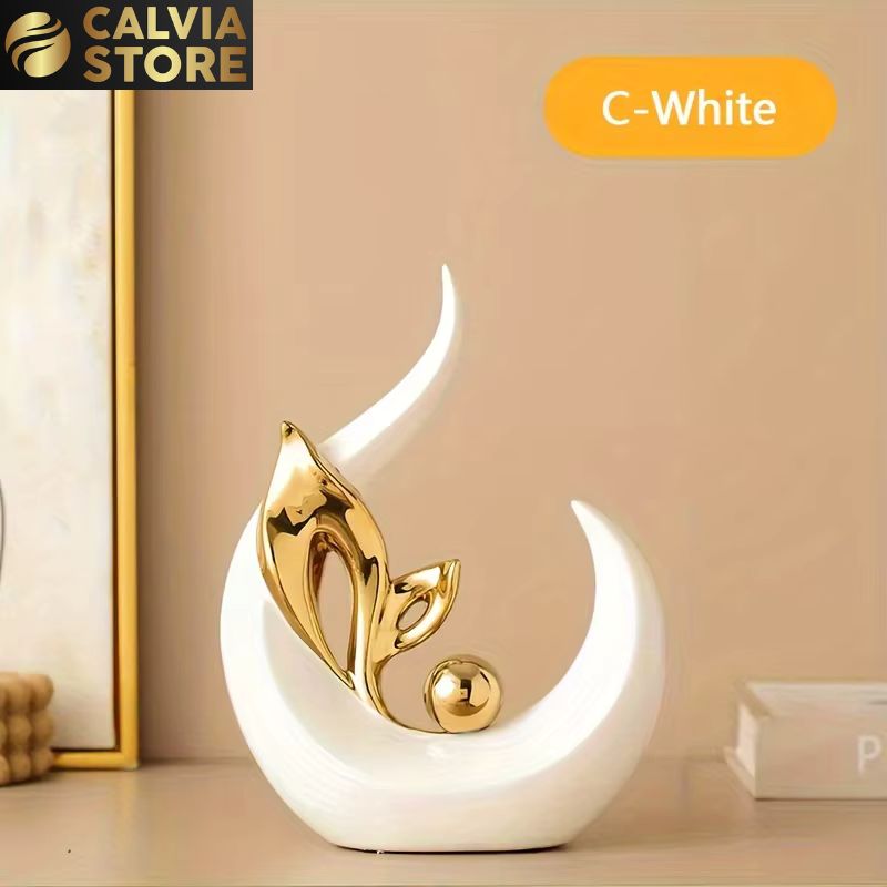 Nordic Ceramic Figurine Modern Living Room Decor