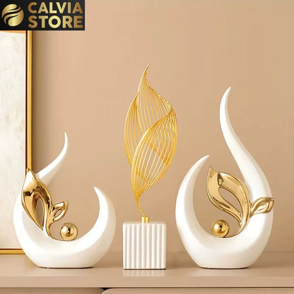 Nordic Ceramic Figurine Modern Living Room Decor