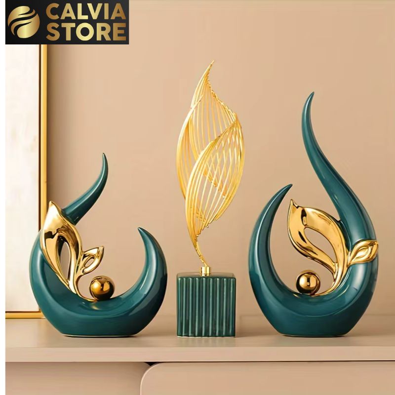 Nordic Ceramic Figurine Modern Living Room Decor