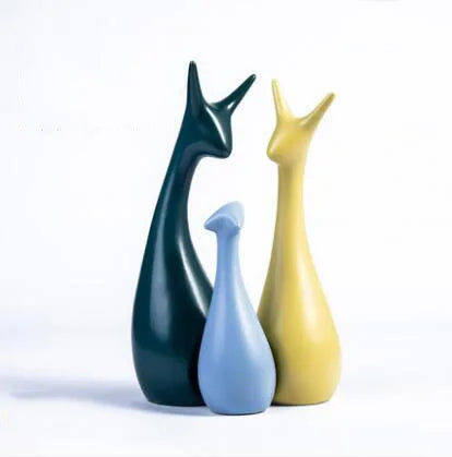 Monochrome Forest – Nordic Porcelain Animal Figurines