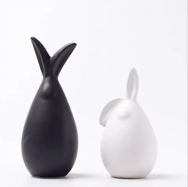 Monochrome Forest – Nordic Porcelain Animal Figurines