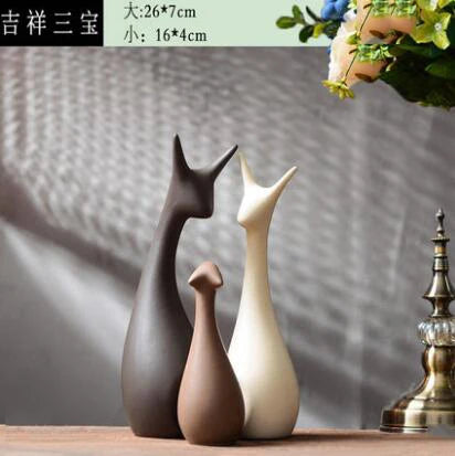 Monochrome Forest – Nordic Porcelain Animal Figurines