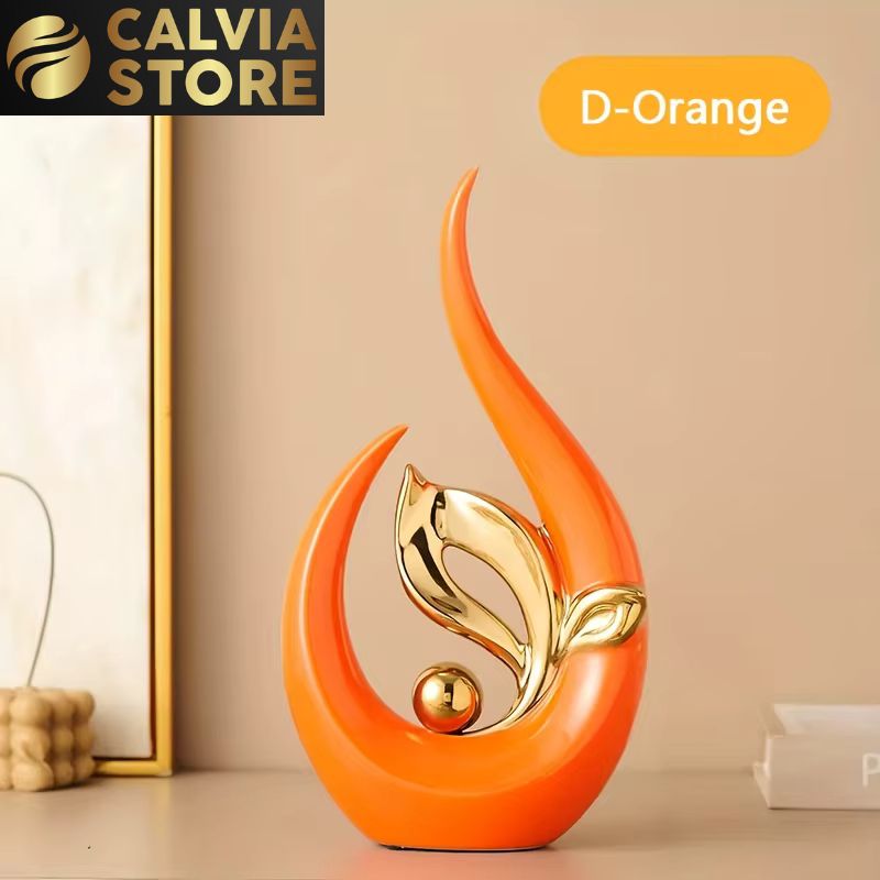 Nordic Ceramic Figurine Modern Living Room Decor