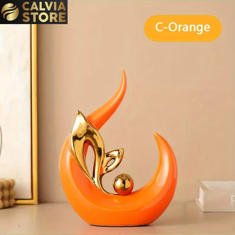 Nordic Ceramic Figurine Modern Living Room Decor