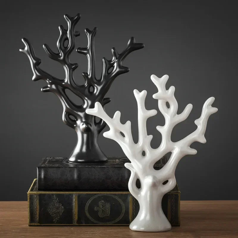 Monochrome Forest – Nordic Porcelain Animal Figurines