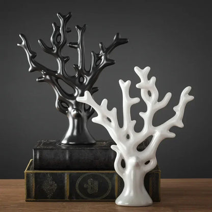 Monochrome Forest – Nordic Porcelain Animal Figurines