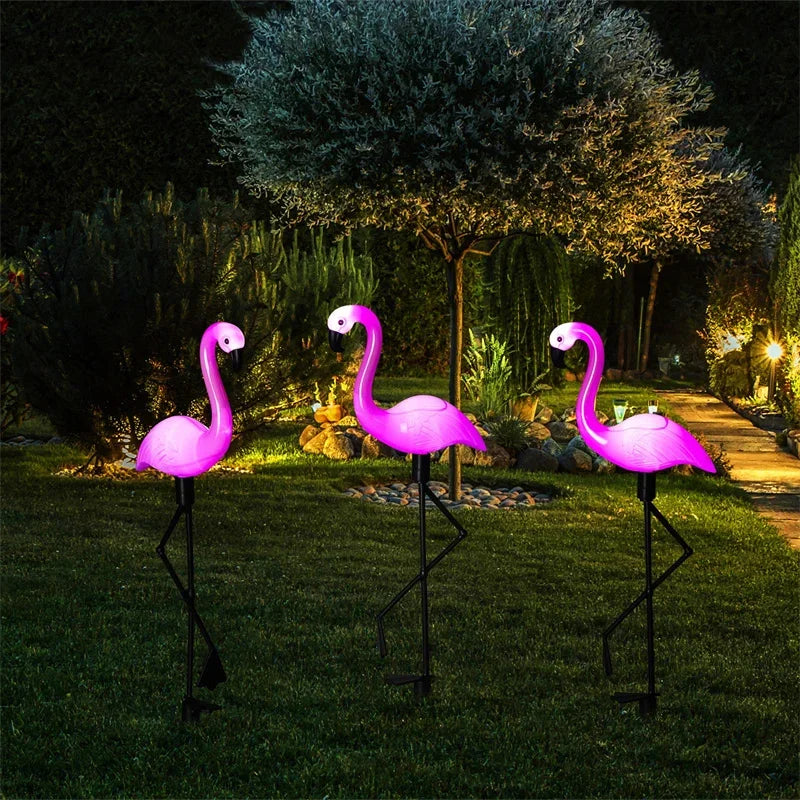 Solar Flamingo Garden Lights – Festive Outdoor Decoration (1Pc)