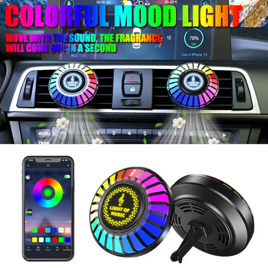 LumiBreeze™ Auto – RGB LED Car Freshener with Bluetooth Music Sync