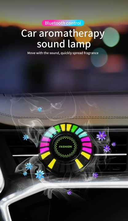 LumiBreeze™ Auto – RGB LED Car Freshener with Bluetooth Music Sync