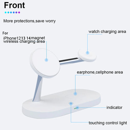 PowerDock Pro™ – 3-in-1 Wireless Charger for iPhone, Apple Watch & AirPods