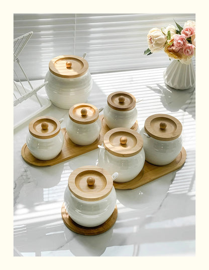 ChefJar Max™ – 600ml Ceramic Spice Container for Kitchen