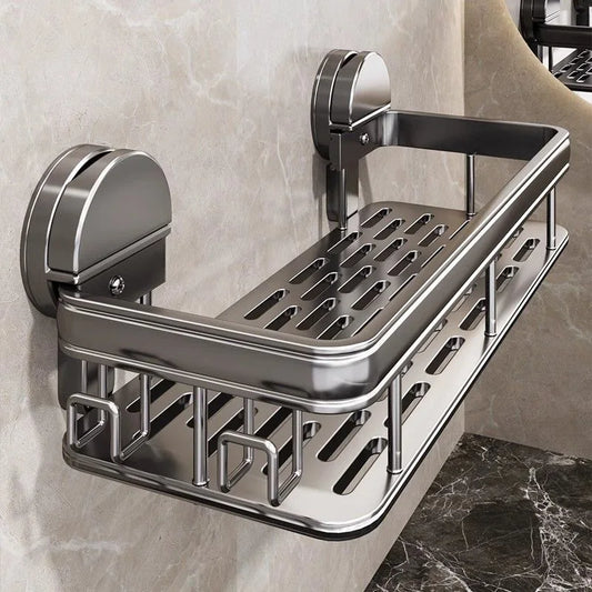 StickSmart™ Shower & Kitchen Shelf – No Drill Mount Organizer