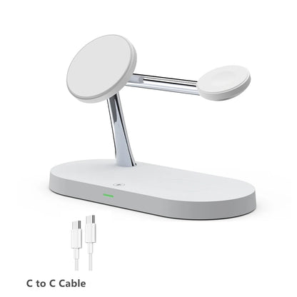 PowerDock Pro™ – 3-in-1 Wireless Charger for iPhone, Apple Watch & AirPods