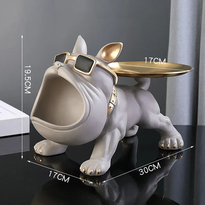Bulldecor™ – Resin Bulldog Statue with Hidden Storage Compartment