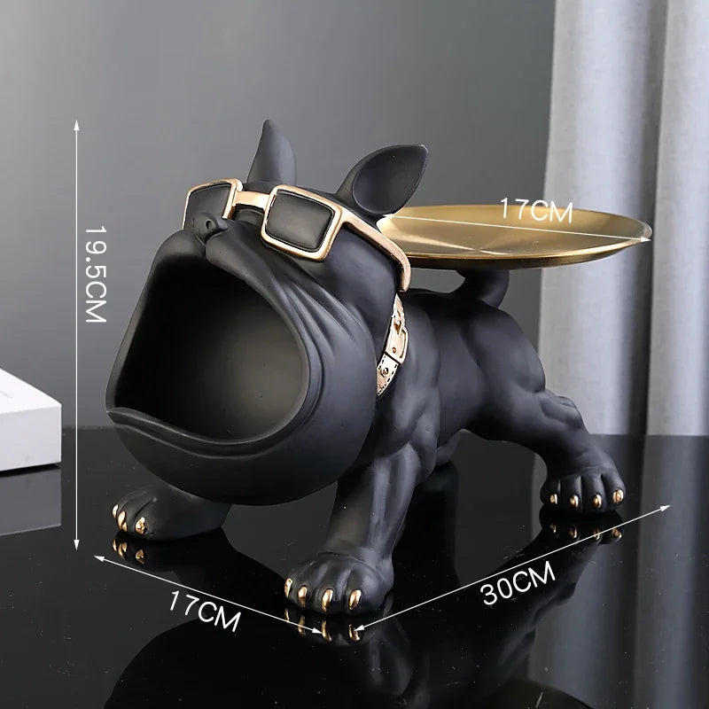 Bulldecor – Resin Bulldog Statue with Hidden Storage Compartment