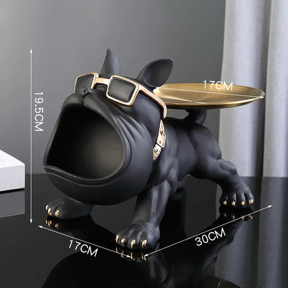 Bulldecor – Resin Bulldog Statue with Hidden Storage Compartment