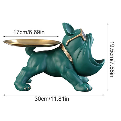 Bulldecor – Resin Bulldog Statue with Hidden Storage Compartment