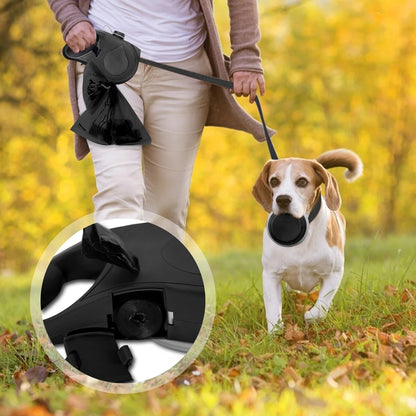 PawGo™ Leash – 4-in-1 Dog Walking Set with Water Bottle & Waste Dispenser