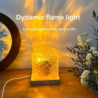Dynamic Crystal Lamp – Relaxing Ripple Light for Bedroom